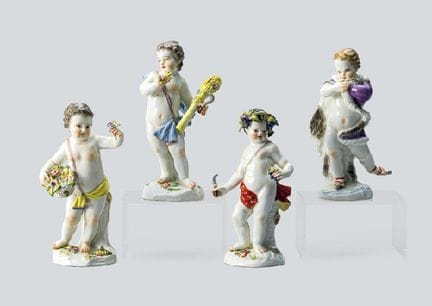 MEISSEN, Allegorie – Die vier Jahreszeiten (4er-Se