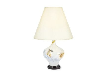 MEISSEN, Tischlampe „Dragon Melody“, H 46,4 cm, au