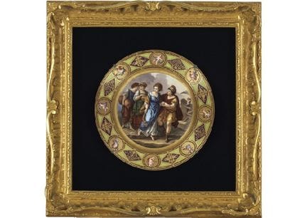 STYLE VIENNOIS, Assiette « Paris et Hélène », diam