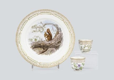 ROYAL COPENHAGEN (lot de 3), vaisselle diverse : u