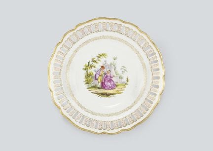 MEISSEN, Durchbrochener Teller, vor 1924, Durchmes