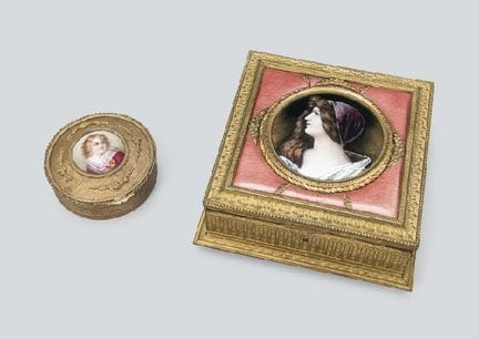 , Assortiment de boîtes à bijoux (lot de 2) : l'un