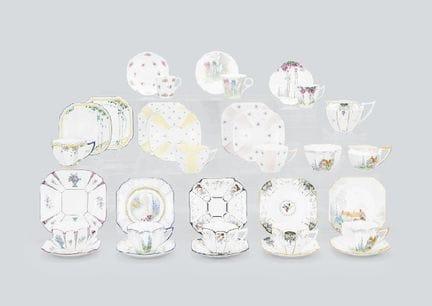SHELLEY (lot de 33 pièces), vaisselle diverse, 2 p