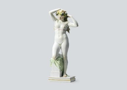 MEISSEN, Bacchantin, vor 1924, Figur, H 41,7 cm, M