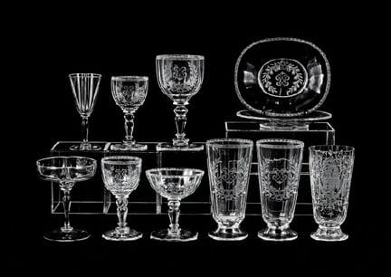 LOBMEYR (11-teiliges Set), verschiedene Geschirrte