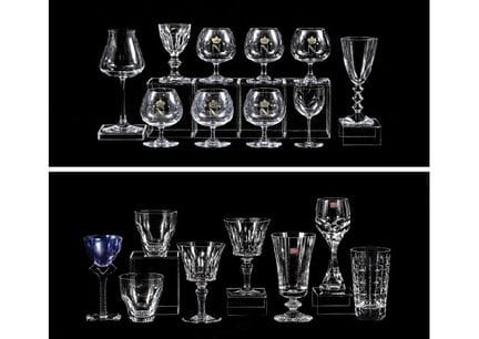 BACCARAT (18-teiliges Set), verschiedene Gläser, H