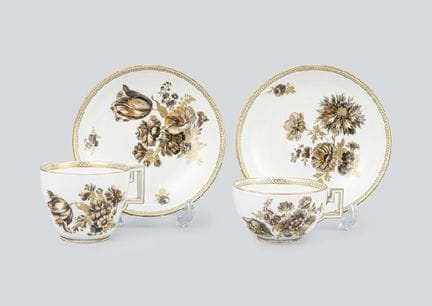 MEISSEN (lot de 2), assortiment de tasses et souco