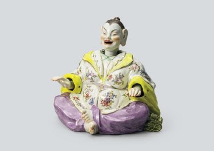 MEISSEN, Pagode, Figur, H 21 × B 24,4 × T 20,5 cm,