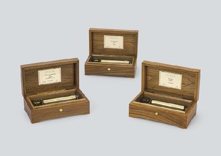 REUGE (3er-Set), verschiedene Zylinder-Spieluhren,
