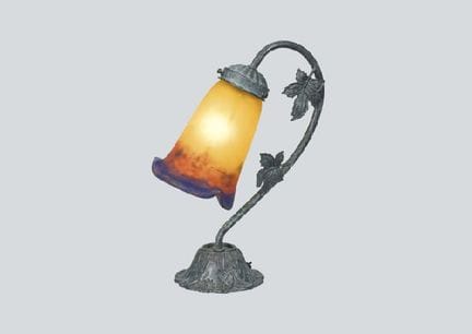 MULLER, Lampada da tavolo, H 28,1 cm, paralume/H 1