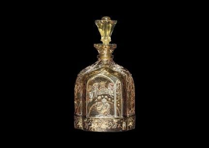 GALLE, decanter con motivo "Noble", 1884 circa, H 