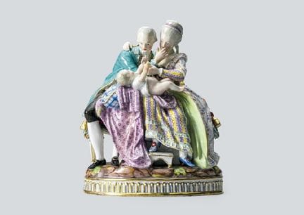 MEISSEN, Familie, Figur, H 22,2 cm, Modell-Nr. E81