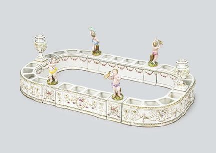 RICHARD GINORI, centre de table, H 15,8 x L 56,5 x