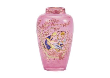 GALLE, Vaso con raffigurazione di una dama, 1889-1