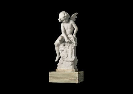 Guglielmo PUGI, „Amor holt Wasser“, Marmor, H 60 c