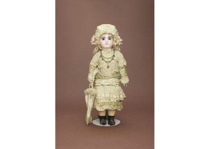 , BEBE MASCOTTE, H 66,3 cm, Kopf aus Biskuitporzel