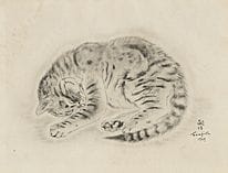 FOUJITA Tsuguharu, from A BOOK OF CATS, 
BII.30.12