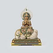 MATSUMOTO Myokei, Bodhisattva, 
Farbe auf Holzschn