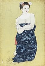广田多津，《舞妓》，
1981年，纸本水墨设色，50幅日本画规格（高116.7厘米），署名并盖章，附