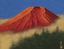SHIMIZU Nobuyuki (2er-Set), Roter Fuji, 
Tinte und