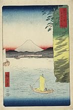 UTAGAWA Hiroshige, FUJI SANJUROKKEI: Musashi Honmo