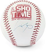 OHTANI Shohei, palla autografata, 
mazza commemora