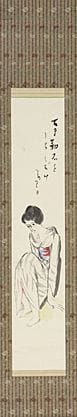 TAKEHISA Yumeji, Thoughts, 
ink and color on paper