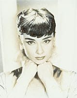 Audrey HEPBURN, foto autografata, 
dimensioni dell