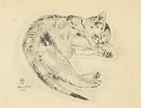 FOUJITA Tsuguharu, from A BOOK OF CATS, 
BII.30.12