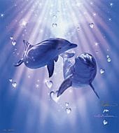 Christian LASSEN, Dolphin love, 
stampa a tecnica 