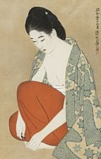 ITO Shinsui, Nail, 
woodcut, 41.6x26.6cm, signed a