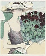Jean-Pierre CASSIGNEUL, Bouquet sur la plage, 
Au 