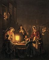 Petrus Van SCHENDEL, «Mercado a la luz de las vela