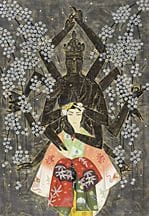 TANIGAWA Yasuhiro, Début de printemps, 
huile sur 