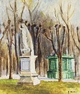 MORI Yoshio, Au jardin des Tuileries en hiver, 
19