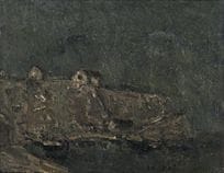 CHOKAI Seiji, Paysage de brise-lames, 
1938, huile