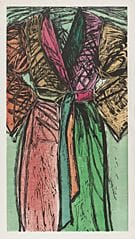 Jim DINE, Fourteen color woodcut bathrobe, 
D'OENC