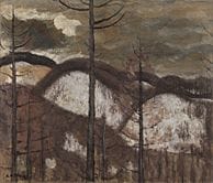 MITSUTANI Kunishiro (lot de 2), Paysage, 
1924, hu