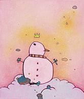 BIJUTSU Taro, Snow king, 
2022, technique mixte su