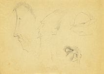 KITAWAKI Noboru, Divers croquis (lot de 2), 
crayo