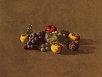 YAMASHITA Toru, Fruits, 
huile sur toile montée su