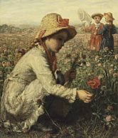 Carl Wilhelm Friedrich BAUERLE, Niños recogiendo f