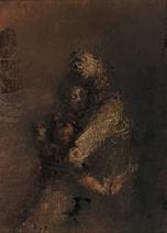 HIRANO Ryo, Deux personnes, 
1972, huile sur toile