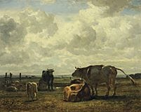 Constant TROYON, Vaca, 
1855, óleo sobre tabla, 64