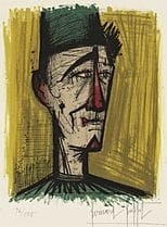 Bernard BUFFET, «Le clown Jojo», de la serie «OEUV