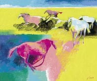 Paul GUIRAMAND, «Free Horse», 
1999, óleo sobre li
