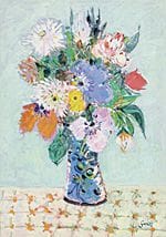 Gilles GORRITI, Ramo de flores, 
óleo sobre lienzo