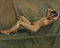 NAKAMURA Kenichi, Nu, 
1930, huile sur toile, F25 