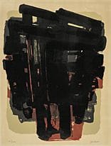 Pierre SOULAGES, Lithograph no.08, 
lithograph, 76