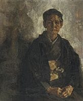 MAKINO Kunio, « Grand-mère », 
1958, huile sur toi